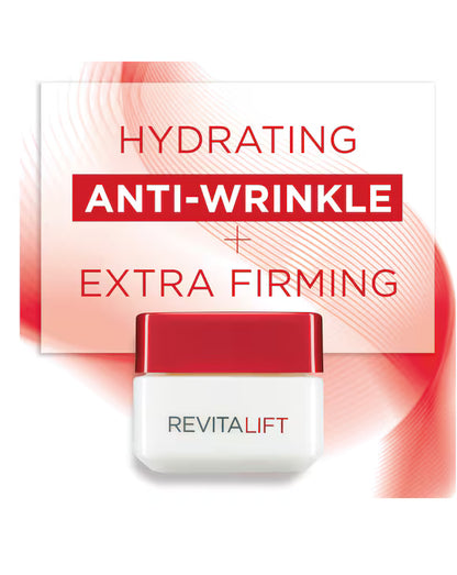 L'OREAL REVITALIFT 50ML HYDRATING DAY CREAM ANTI-WRINKLE & EXTRA-FIRMING COSLOR605